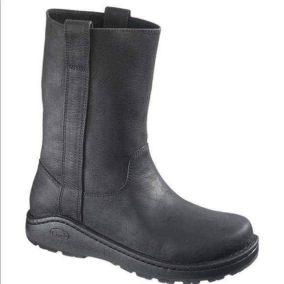 Chaco Other - Chaco Cadence Wool Black leather pull on boots size 10